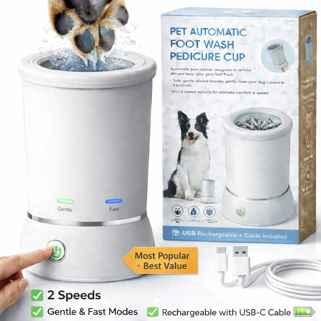 PawSpa™ Pro — Electric Paw Cleaner & Massager