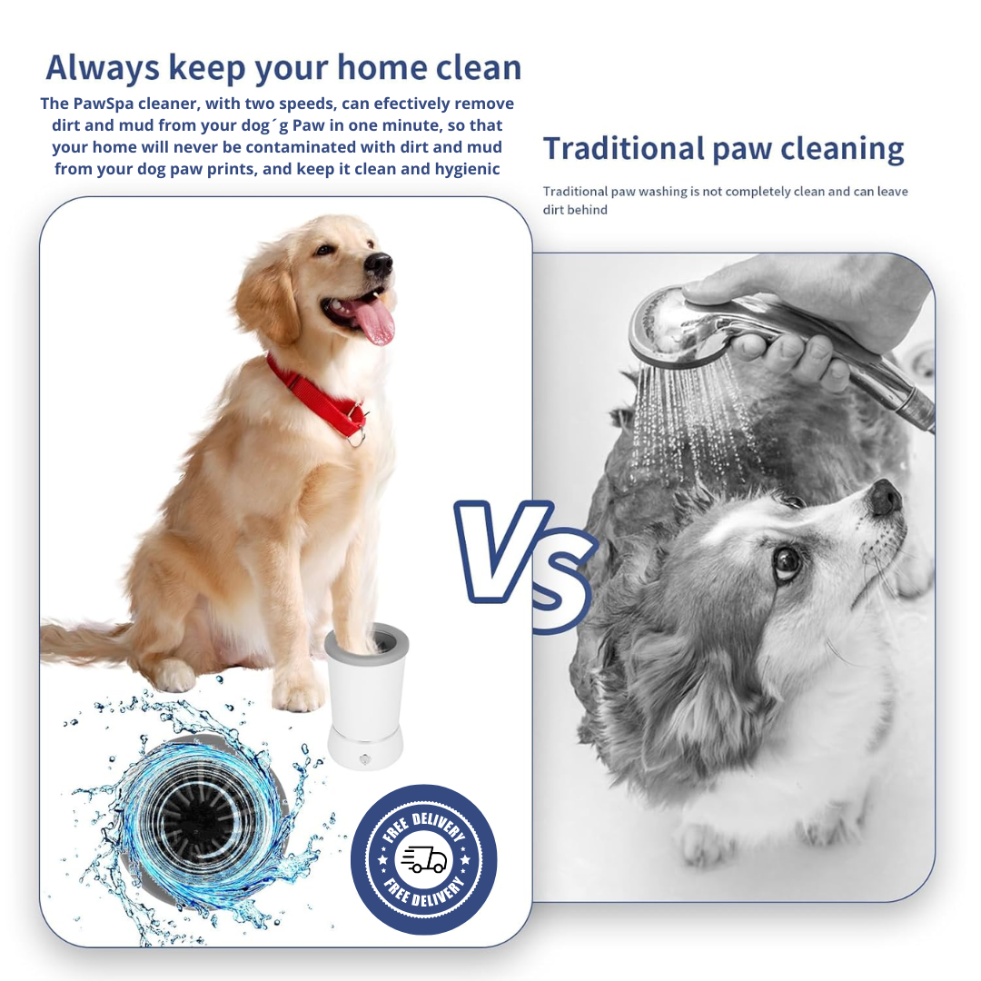 PawSpa™ Pro — Electric Paw Cleaner & Massager